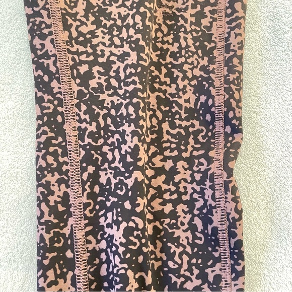 X by Gottex Leggings Black Brown Abstract Print High Rise Stretchy Size XL - Picture 6 of 12